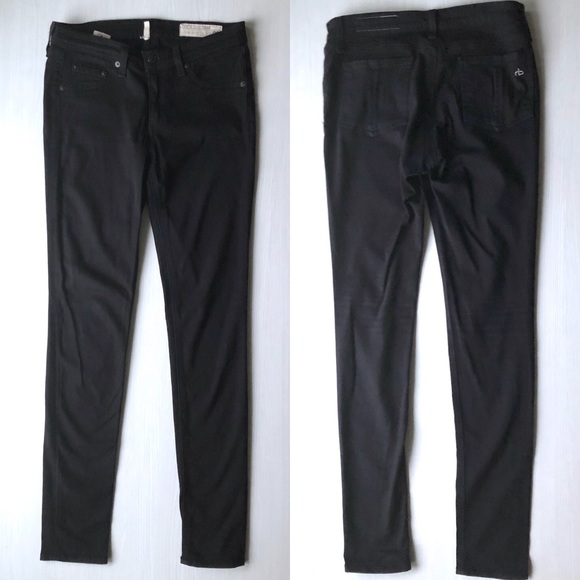 ✨HP!✨ Rag & Bone Black Plush Skinny Jeans - Picture 8 of 8